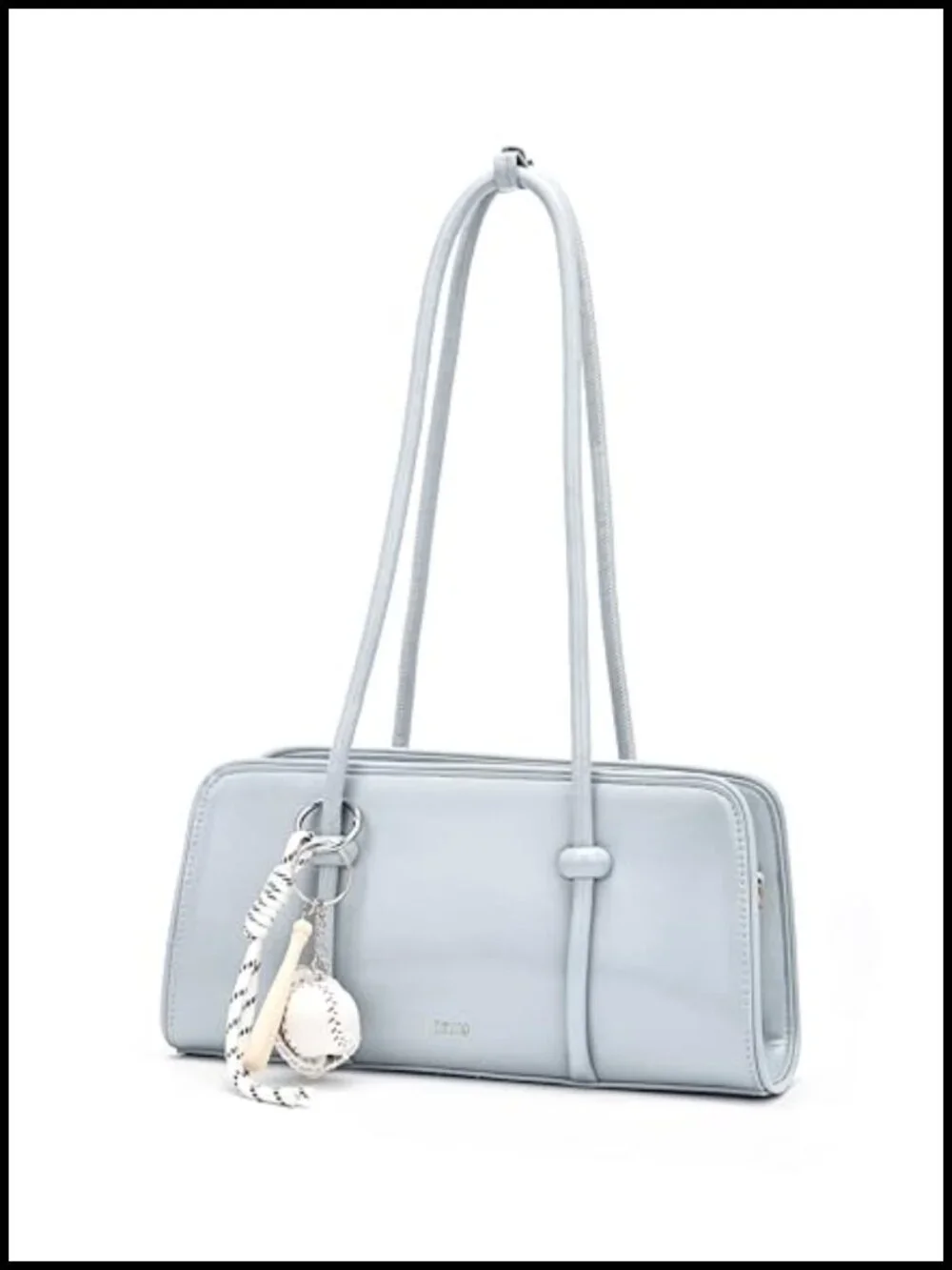 Women's Glossy PU Leather Satchel Crossbody Shoulder Bag with Multi Pockets